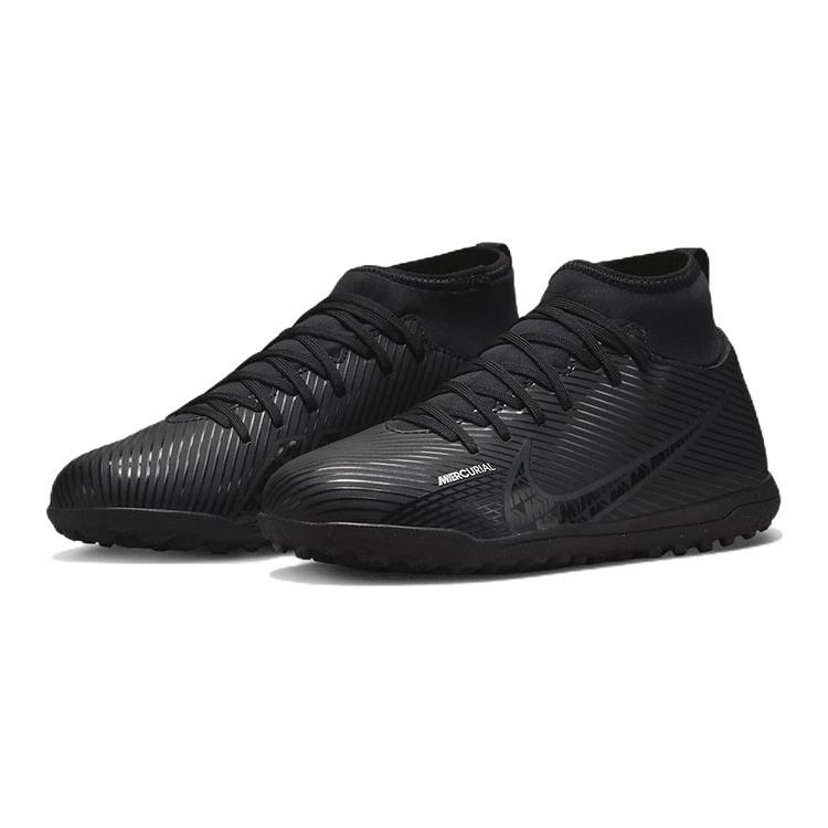 New Nike Mercurial Superfly 9 Club TF GS 'Black Dark Smoke Grey' DJ5954-001