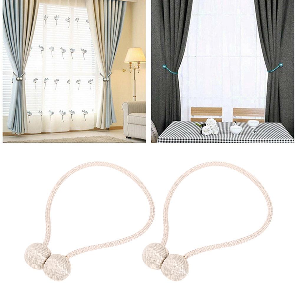 2Pcs Strong Magnetic Curtain Tiebacks Tie Backs Buckle Holder Holdbacks Window Decorative