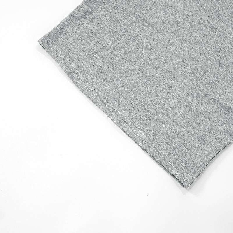 Long Sleeve Women Pullover O Neck Skinny Y2K Summer Clothes Casual T Shirt Top Streetwear 2025 Fashion Gray Tees Crop Top