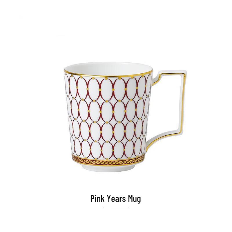 Wedgwood Golden Age Gilded Red Ceramic Mug