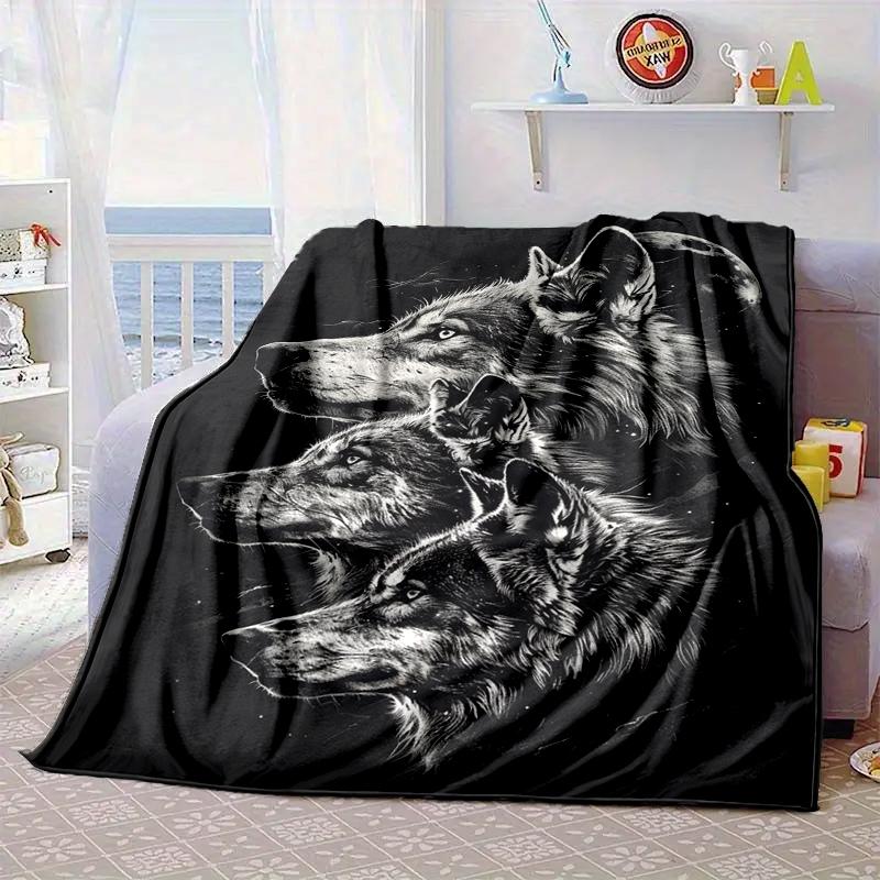Wolf Pack Wilderness Blanket Flannel Blanket Throw Blanket Sofa Cover Blanket Soft Premium Blanket Picnic Blanket Tv Blanket Gifts