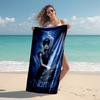 Personalized Customized Proof Beach Towel with Wednesday Addams Pattern - Soft, Absorbent,quick-drying,perfect Swimming,camping&bathing