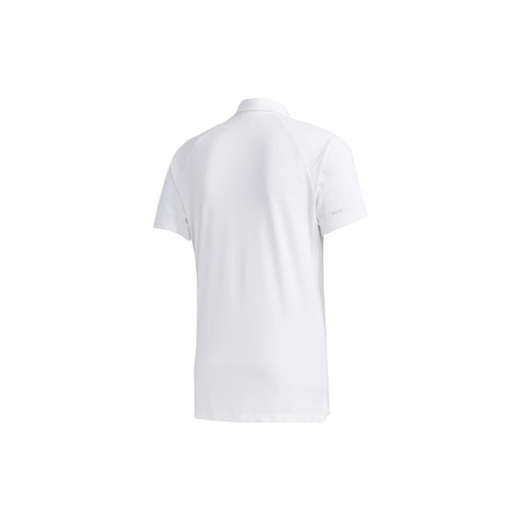 Adidas Originals HEAT.RDY Polo Shirts Men's White Polo Collar Moderate Straight Fit FK1417