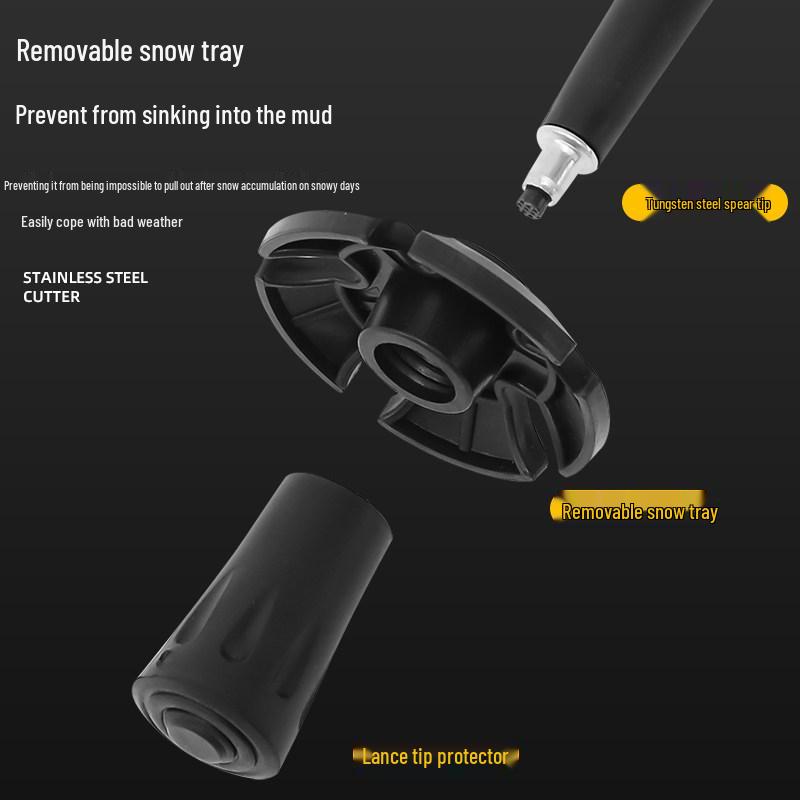 Kids' Folding Trekking Poles: Aluminum, Non-slip, Shock-Absorbing Design for Outdoor Hiking