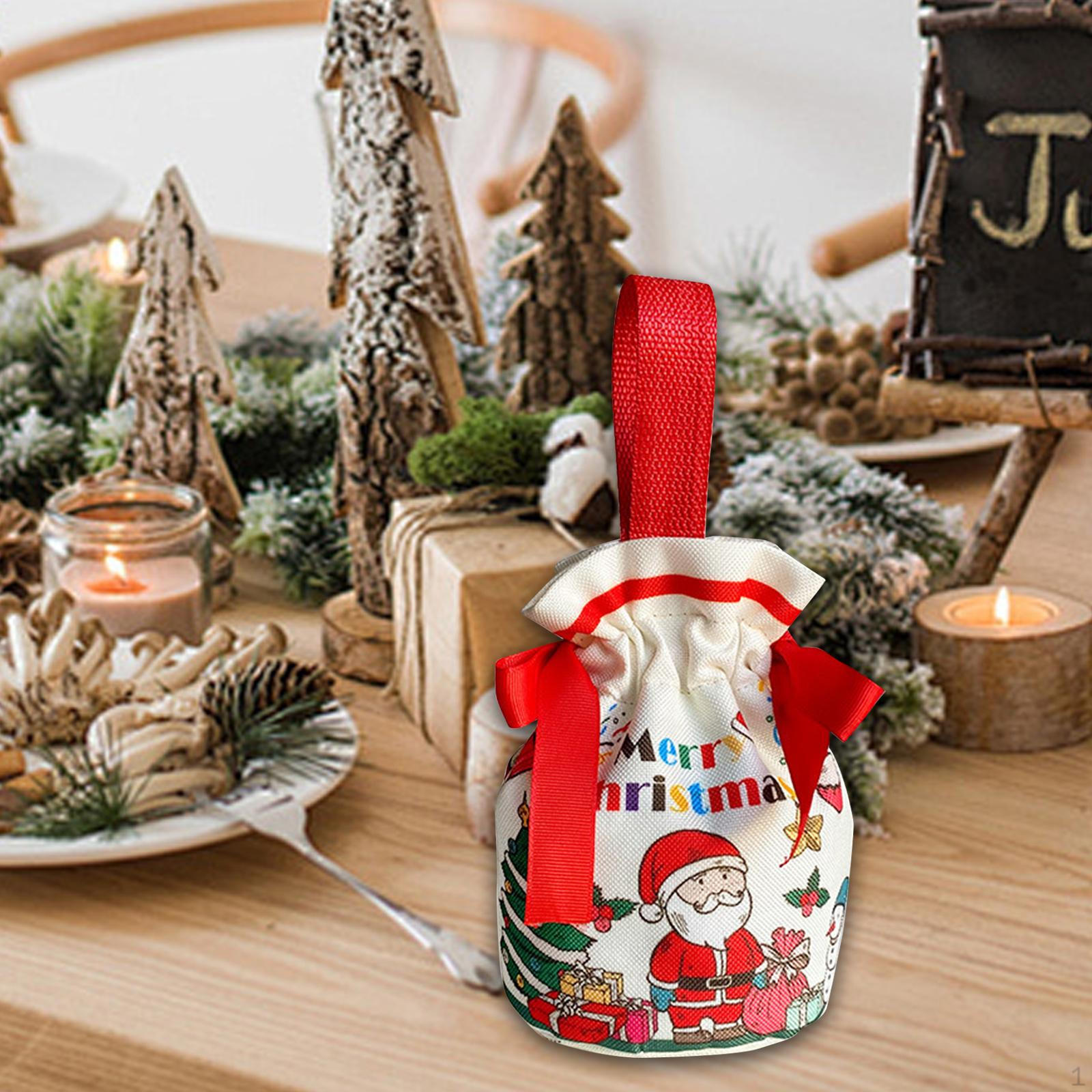 

Рождественский подарочный пакет Apple многоразовое украшение милый красный