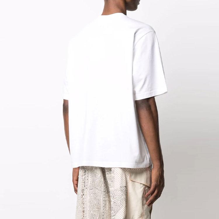 KENZO T-Shirts Men's White Crew Neck Moderate Straight Fit FB65TS5224SA0-1B