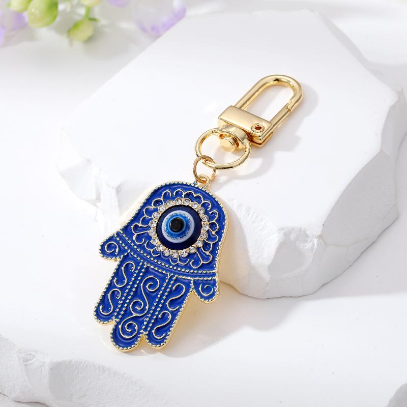 Turkish Blue Evil Eye Keychain Blessed Lucky Key Holder Keyring Amulet For Bag Accessory Gift Jewelry Keychain