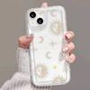 Mond Sterne Aufdruck Klare Handyhülle Für iPhone 17 Air 16 e 15 14 13 12 11 Pro Max Plus Mini SE Stoßfeste Silikonhülle