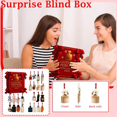 2D Plane Box 24 Double-sided Printing Pendant Countdown Calendar 24-day Christmas Advent Calendar Acrylic Plane Pendant Blindbox