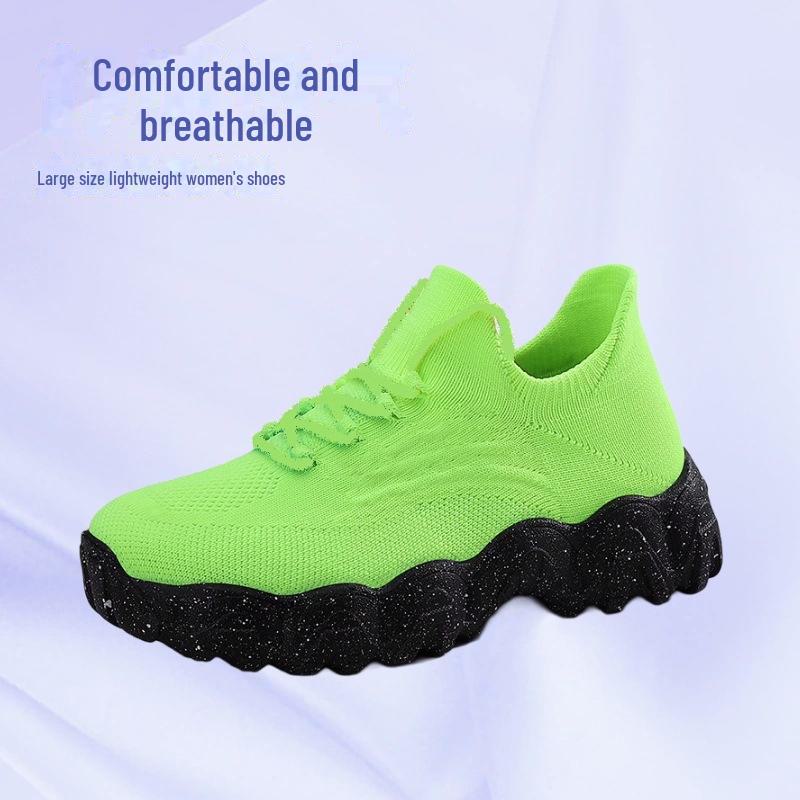 Scarpe da Donna Taglia Grande Traspiranti in Maglia Sportiva - Design Facile da Infilare