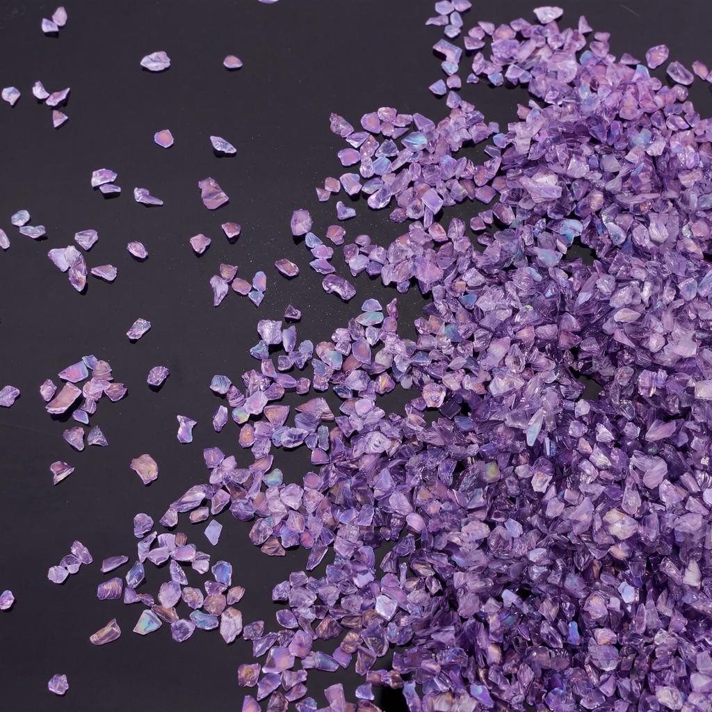 Glass Crushed Stone AB Iridescence