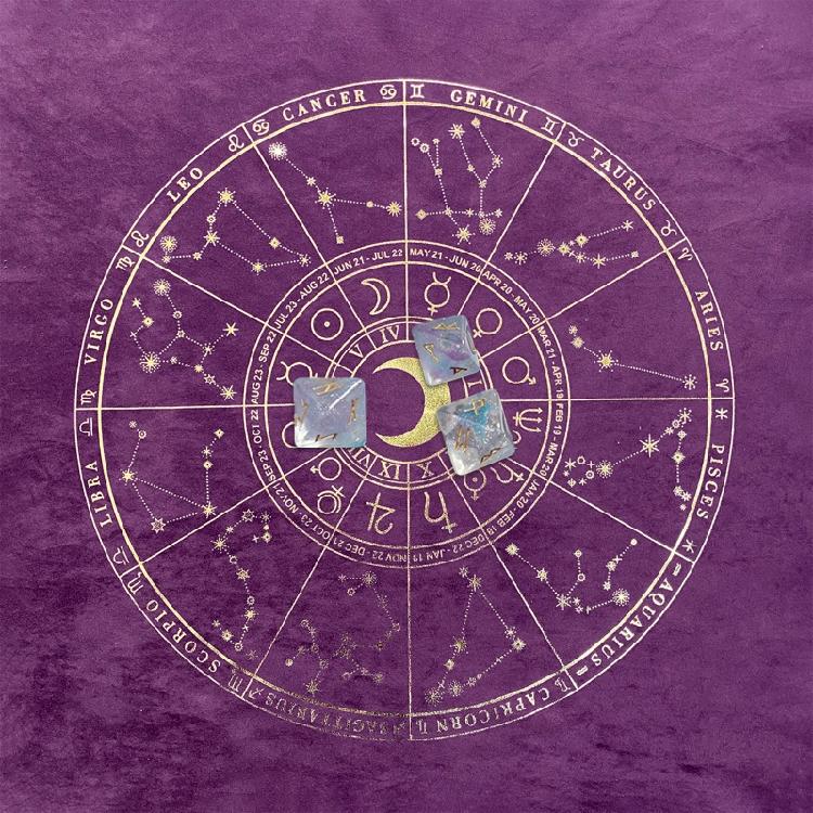 Witch Divination Pendulum Divination Tablecloth Mat Board Game Tarot Card Pad