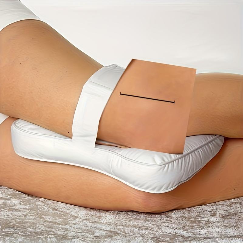 [Knee Pad Pillow] One-Leg Pillow with Adjustable Straps | Knee Pad for Side Sleeping, Polyester Cover
