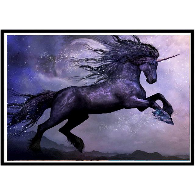 5D Diamond Painting Animal DIY Round Diamond Steed Embroidery Puzzle Mosaic Pattern Children