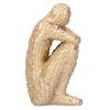 Resin Abstract Thinker Figurines Statue Office Home Decoration Accessories CraftsGold