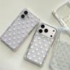 Transparent Polka Dot iPhone 15 Case with Drop Protection for Apple 17/16 ProMax