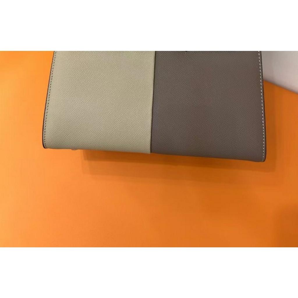 2026 neue Handtasche aus Leder mit Palmenmuster und Farbkombination in Platin, Europäischer und Amerikanischer Modestil, Leder-Damenhandtasche