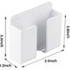 Smartphone Charging Station Wall Mount Multifunction Dock Storage Organizer Box Remote Control Holder Shelf Bracket Space Cup Holders 5