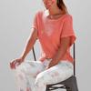 Moda de vară Navetiță cu gât rotund Pulover din tricot de culoare uni Topuri pentru femei cu mânecă scurtă