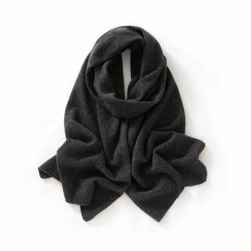 Women s 100% Pure Cashmere Scarf - Autumn/Winter Solid Color, Warm & Versatile Knit Neck Warmer