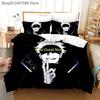 Japanese Anime Jujutsu Kaisen Bedding Set Printed Bed Set With Pillowcase Bed Duvet Cover Single Double Queen Super King Size