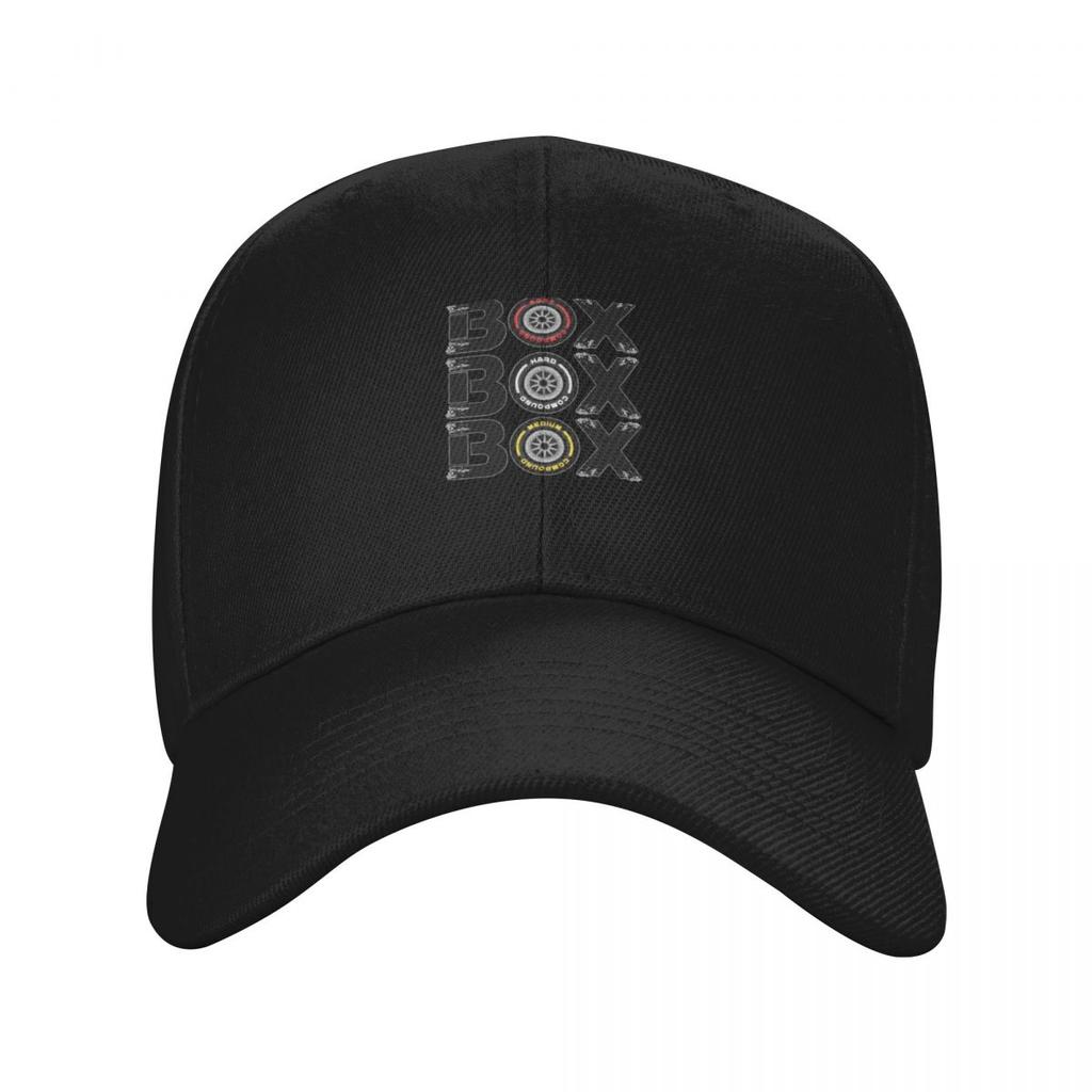 Box Box Box F1 Tire Compound V2 Design Baseball Cap Luxury Hat Cosplay Hat Men Trucker Cap Men Caps Women's