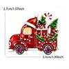 Will Baby Lovely Christmas Truck Brooches For Women Unisex Enamel Taking Gifts Christmas-Tree Car  Year Party Brooch Pins