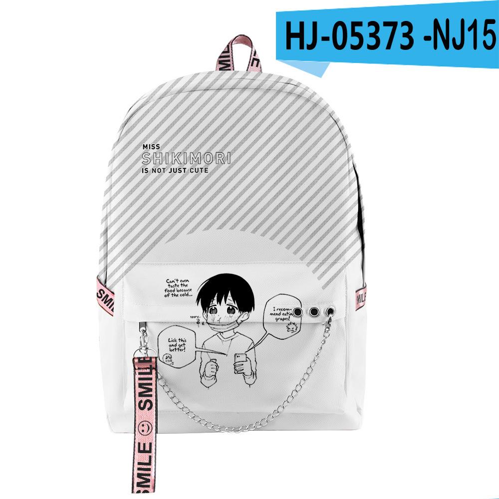 Cartoon Youthful School Bags Unisex Shikimori s Not Just a Cutie Travel Bags 3D Oxford Waterproof Notebook Shoulder Backpacks золотой