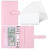 Raccoglitore economico A6 con 12 buste per contanti, raccoglitore per notebook in pelle PU colorata con 12 tasche per raccoglitore A6
