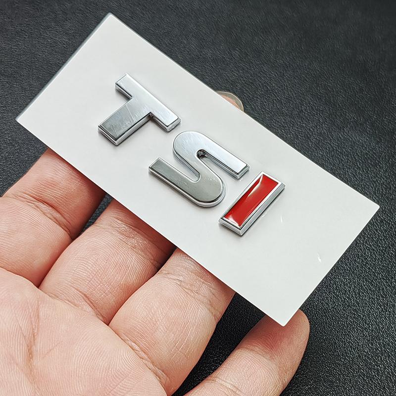 3D ABS TSI Bil Logo Emblem Bil Bagasjelokk Merke Dekal