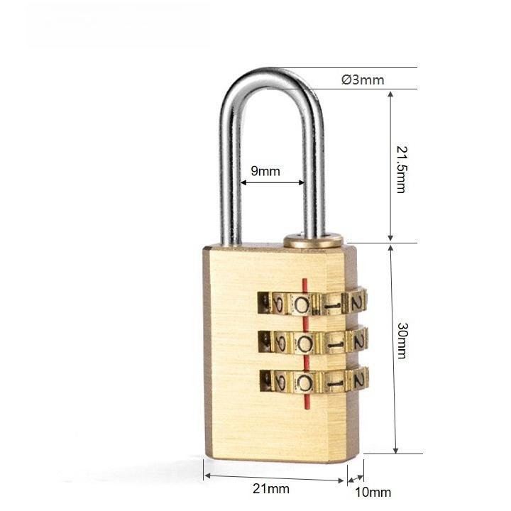 New Padlock Solid Brass Lock Digit Combination Password Secret Code for Gym Locker Sports Fence Toolbox Gate Case Hasp Storage