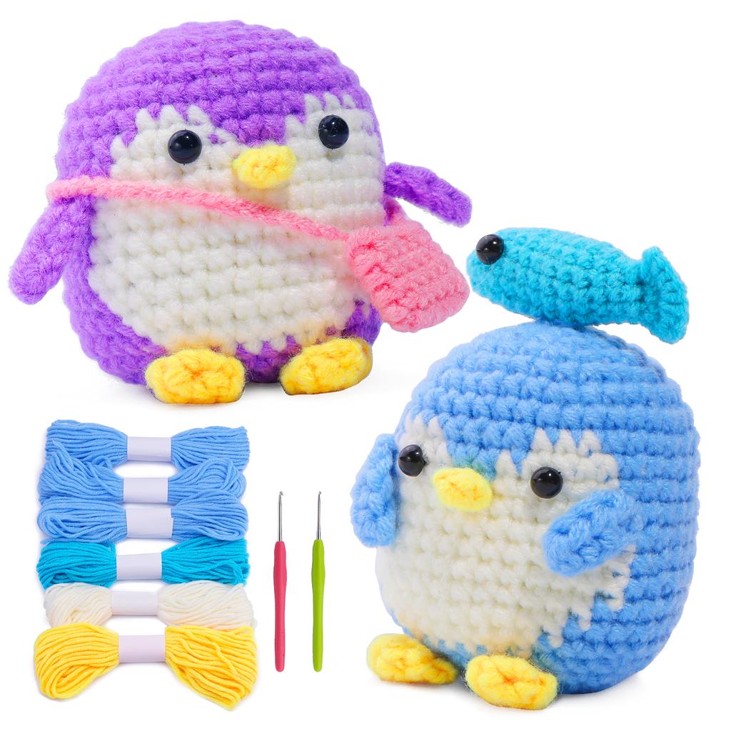 Penguin Crochet Kit for Beginners with Video Tutorial