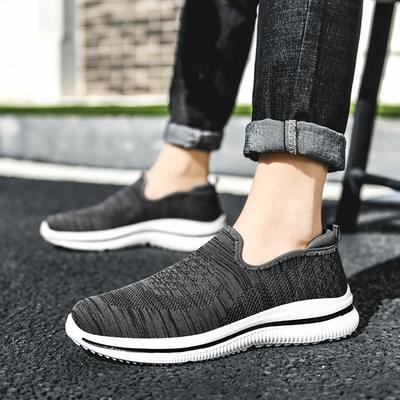Spring and Summer Mesh Fly-woven Men's Shoes One-pedal Men's Casual Shoes Travel Shoes Cloth Shoes