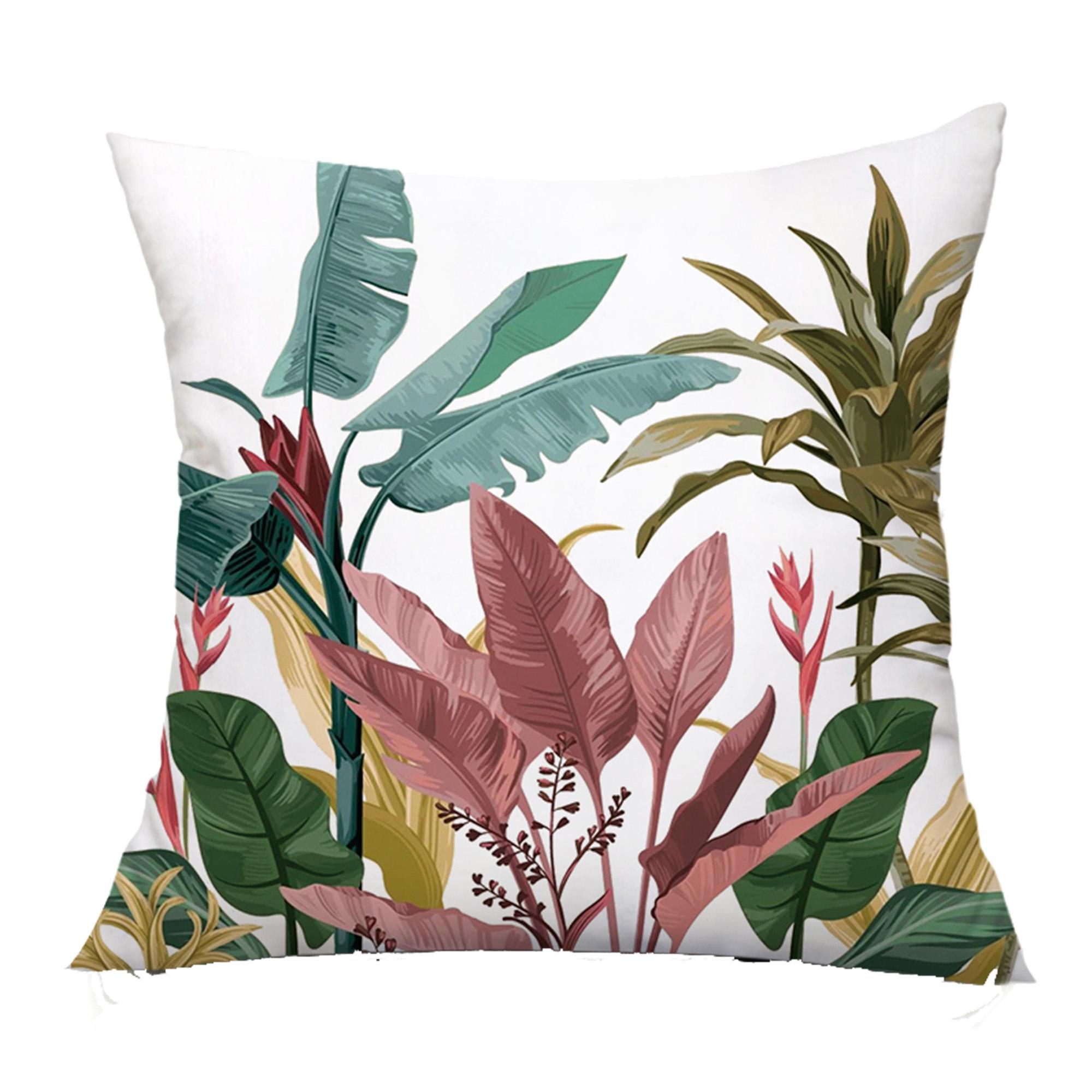 

1 шт. Наволочка с цветочным узором и цветочным принтом 18*18 дюймов, мягкая наволочка для домашнего декора, наволочка с акцентом, легко чистится 450mm*450mm