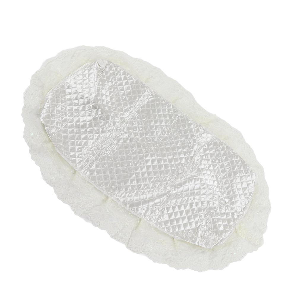 Piano Cover Cloth Lace Full Coverage Decorative Piano Dust Cover with Double Stool Cover for Home