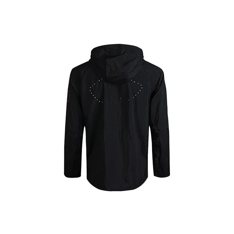 Nike Jackets Men's Black Hooded Moderate Other (Unisex) Jackets CU5000 010