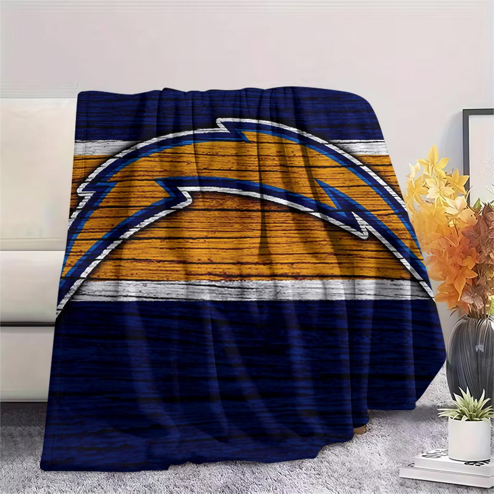 Los Angeles Chargers  Print Flannel Blanket, High quality Comfortable for All Seasons, Home Decor, Warmth and Comfort