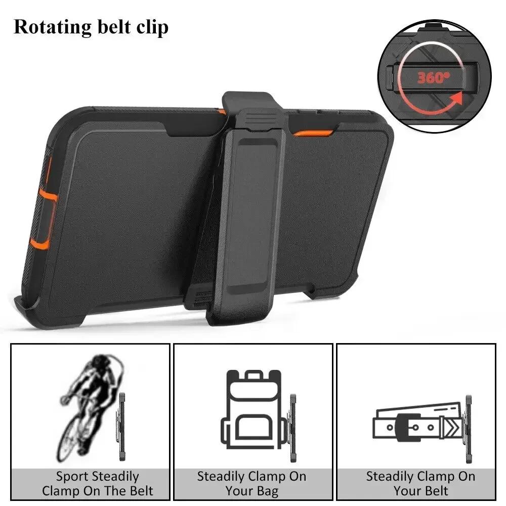 Hybrid Heavy Duty Armor Stand Case for Samsung Galaxy S23 S22 S21 S20 S24 Ultra S10 S8 S9 Plus Note20 10 Otter Case Box Shockproof Belt Clip Box Case