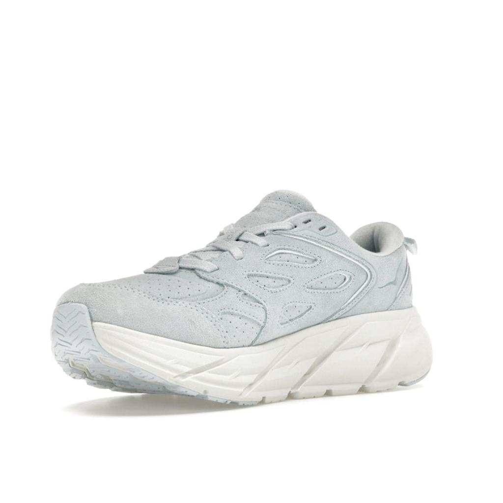 HOKA Clifton L Wildleder Country Air Unisex-Sneaker Blau Bit-Of-Blue 1122571-CABOB