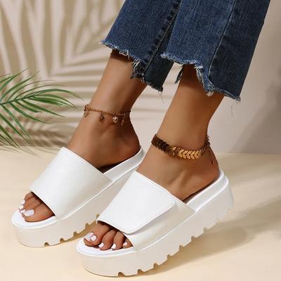Women Slippers Platform Sandals Shoes Women 2024 Summer Sandals Slipper Indoor Outdoor Beach Female Slides Large Size 35~43
