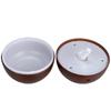 USB Mini Wooden Grain Spherical Air Humidifier & Seven-Color Aroma Diffuser Gift.