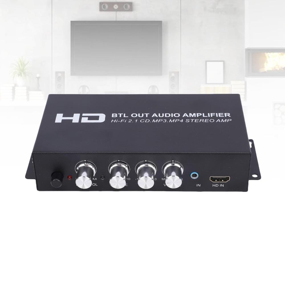 Independent Treble/Bass/Volume EQ Stereo Power Amplifier HiFi Stereo Amplifier Home Use