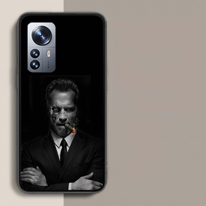 Arnold Schwarzenegger Terminator Handyhülle für Redmi Note 13 Pro Plus 14 Pro+ 12S 12 11S 11T 11E 11 10S 10 9S 9 Xiaomi Capa TPU