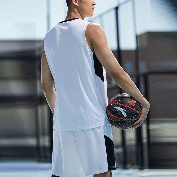 Anta Quick Dry Basketball Training Suit Men Sportswear White 152221211R-1