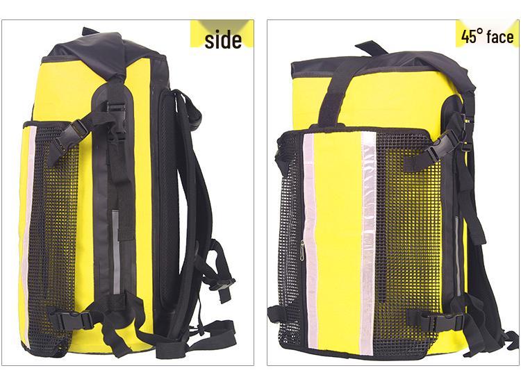 Multifunctional Waterproof Backpack for Outdoor Swimming, Rafting, and Hiking - Dry and Wet Separation Design.