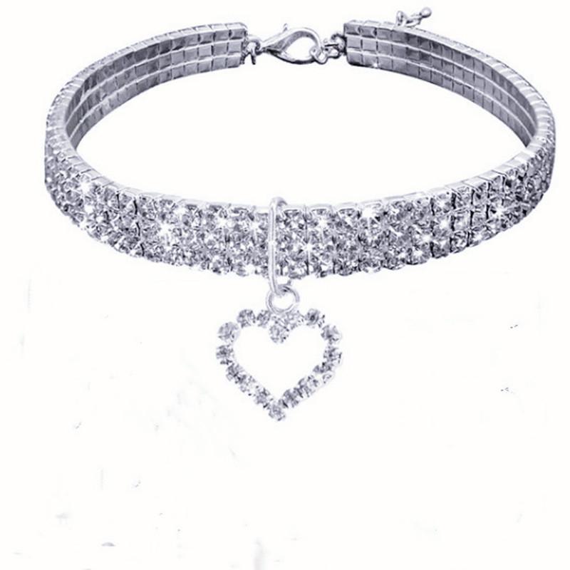 Elastic Heart Pet Collar - Cat & Dog Accessories