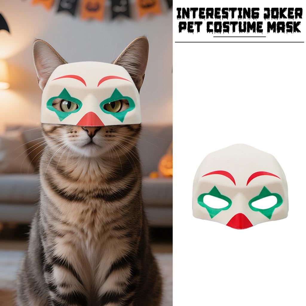 Halloween Cat COSPLA Clown Mask Cat Mask Dance Party Pet Supplies