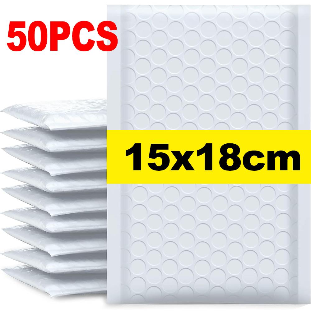 10-50PCS Bubble Mailers Multi-size Thick Padded Envelopes Self-Seal Business Mailing Packages Adhesive Waterproof Shipping Bags