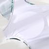 One Piece Swimsuit for Women Cut Out Design Ruffle Detail Asymmetric Strap Leaf Print Beachwear Swimwear