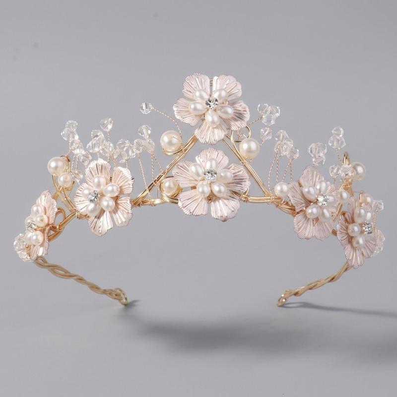 New Handmade Crown Bridal Wedding Sweet Hairband for Princess-style Wedding Dress Headpiece Princess Crown